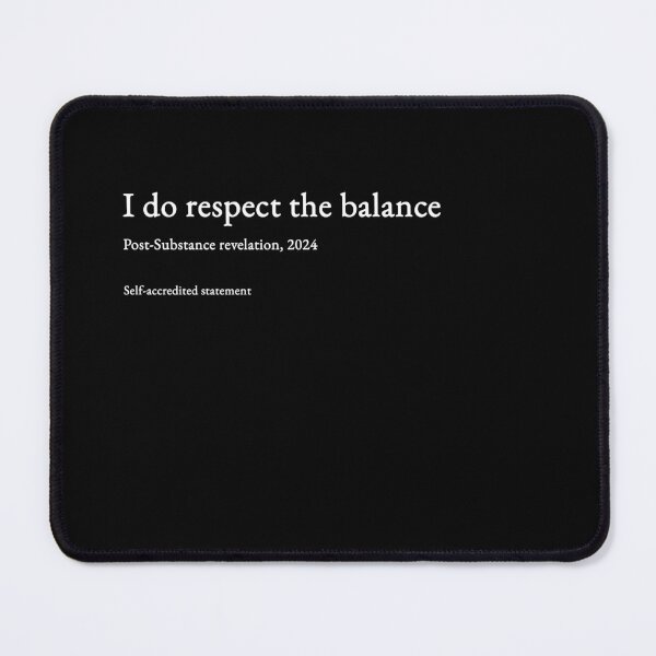 Item preview, I do respect the balance - white type #11 designed and sold by loeeriestudio.