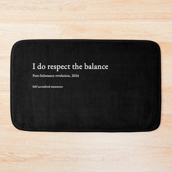 Item preview, I do respect the balance - white type #11 designed and sold by loeeriestudio.