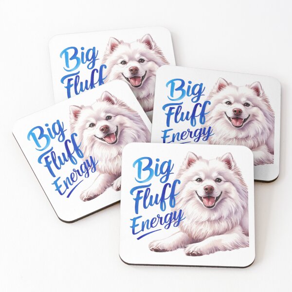 Item preview, Big Fluff Energy | Watercolor Samoyed Dog Painting designed and sold by bannzy.