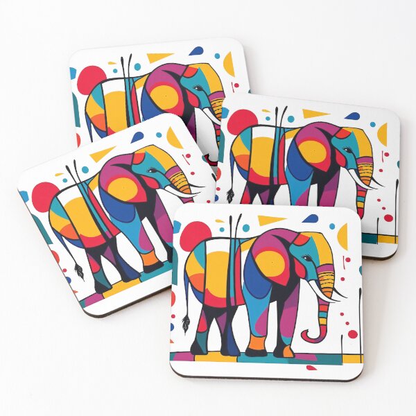 Item preview, Abstract Elephant - Multicolored   designed and sold by SparroCreative.
