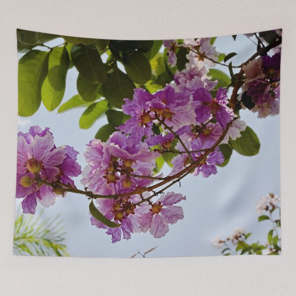 Item preview, Tropical burst of blooming Lagerstroemia designed and sold by franck380.