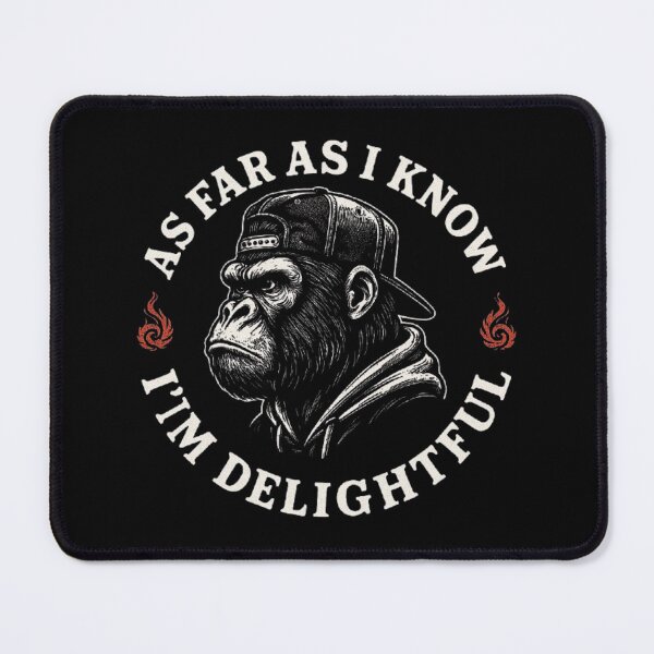 Item preview, (ON BACK) As Far As I Know I'm Delightful Funny Monkey designed and sold by love3617.
