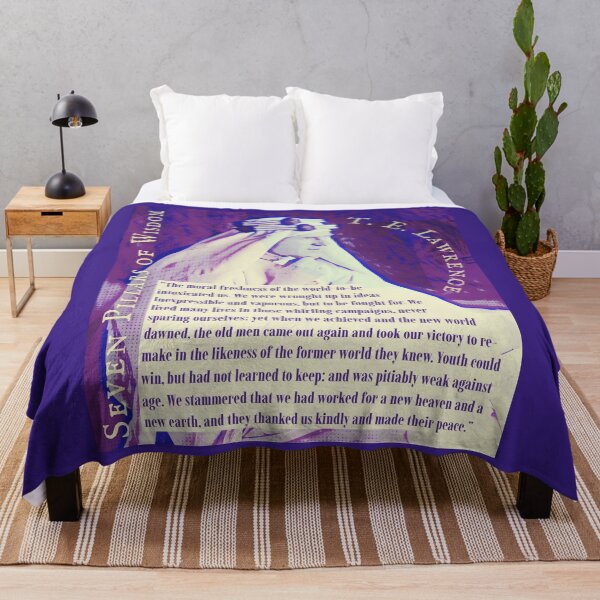 Item preview, T. E. Lawrence quote: The moral freshness of the world-to-be intoxicated us. We were wrought up in ideas inexpressible and vaporous, but to be fought for. designed and sold by artbleed.