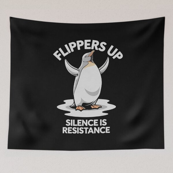Item preview, Penguins Protest Against Tariffs Funny Penguin Tariff T- shirtThe perfect gift for penguin lovers, activists, and fans of clever, funny protest art. designed and sold by ZyziowskyArt.
