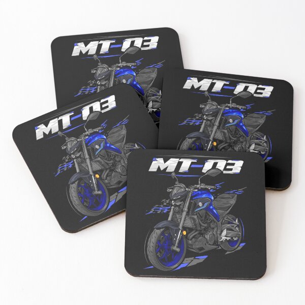 Artikelvorschau, Yamaha MT-03 2022-2025 (Team Yamaha Blue) für Motorradfahrer entworfen und verkauft von MotoApparelHub.