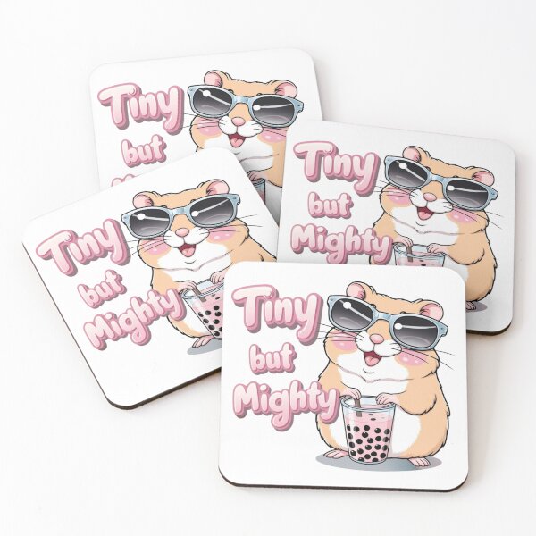 Item preview, Tiny but Mighty | Cute Kawaii Hamster & Boba Tea T-Shirt designed and sold by bannzy.
