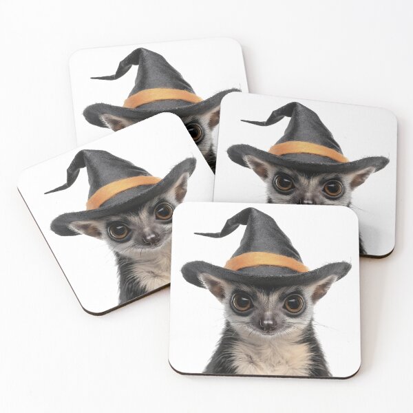 Item preview, Ringtail Wearing Halloween Witch Hat designed and sold by LazyOwlStore.