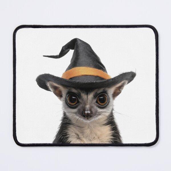 Item preview, Ringtail Wearing Halloween Witch Hat designed and sold by LazyOwlStore.