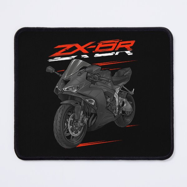 Item preview, Kawasaki Ninja ZX-6R 2024 (Metallic Flat Spark Black & Ebony) for Motorcycle Riders designed and sold by MotoApparelHub.