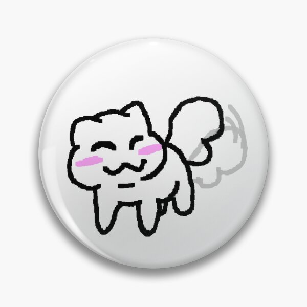 Item preview, Kitty wagging tail sticker designed and sold by MafuButler.