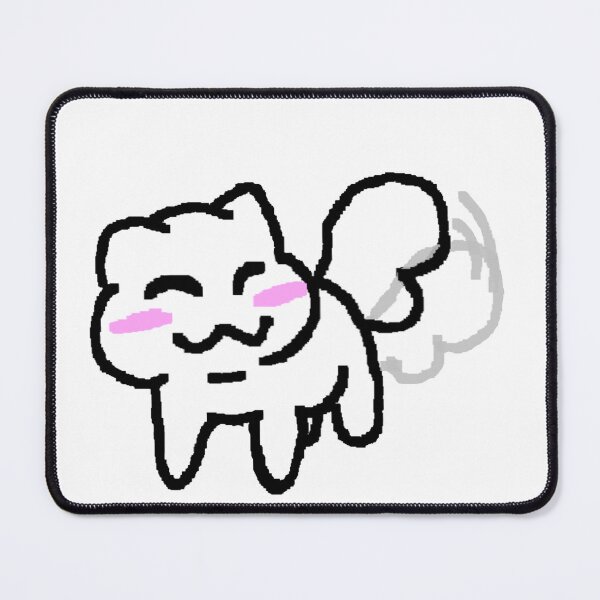 Item preview, Kitty wagging tail sticker designed and sold by MafuButler.