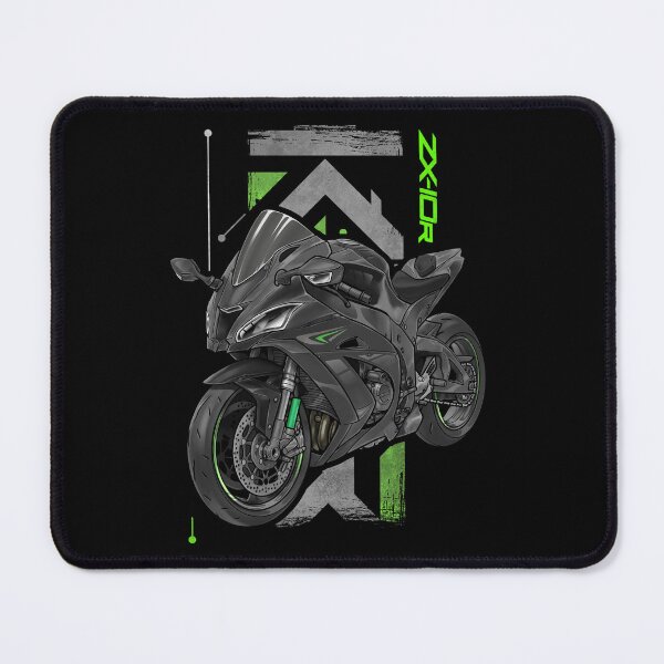 Item preview, Kawasaki Ninja ZX-10R 2016 (Metallic Matte Carbon Gray) for Motorcycle Riders designed and sold by MotoApparelHub.