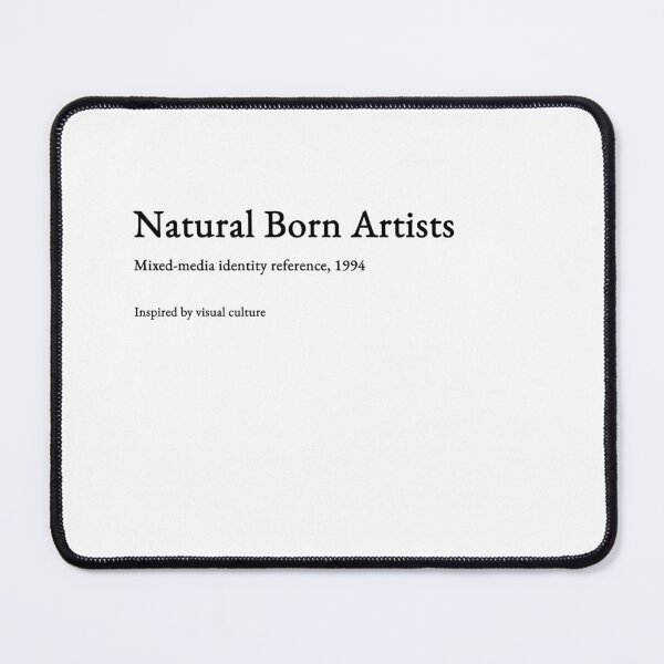 Item preview, Natural Born Artists - black type #06 designed and sold by loeeriestudio.