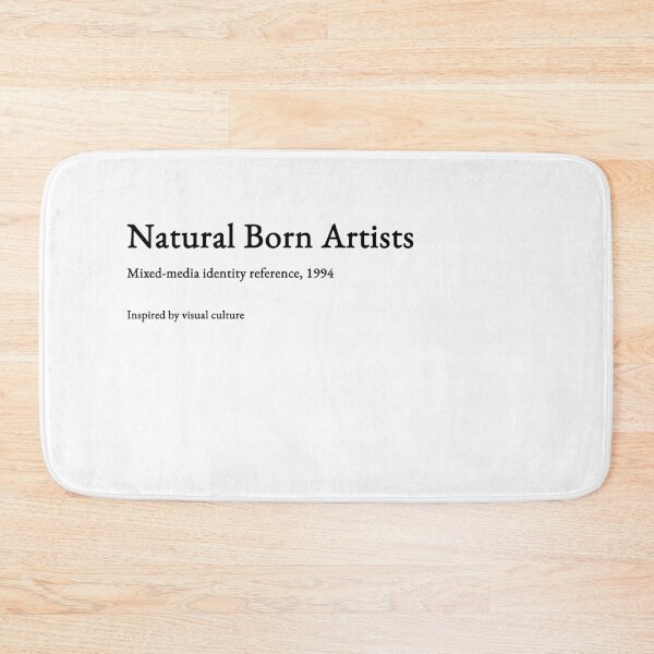 Item preview, Natural Born Artists - black type #06 designed and sold by loeeriestudio.