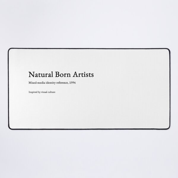 Item preview, Natural Born Artists - black type #06 designed and sold by loeeriestudio.