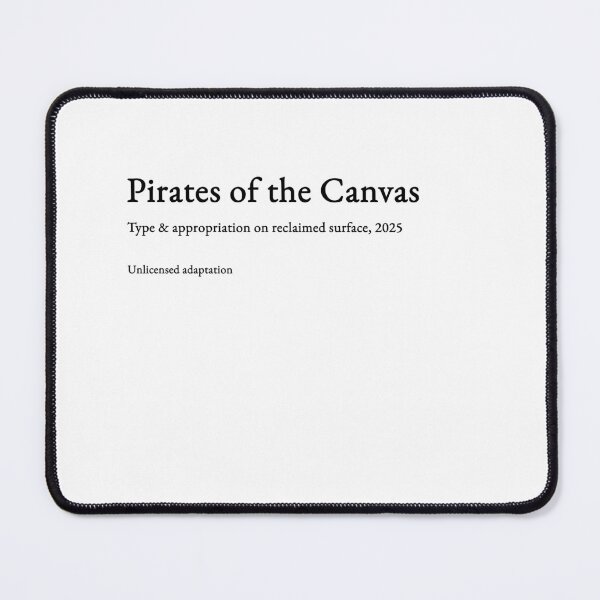Item preview, Pirates of the Canvas - black type #07 designed and sold by loeeriestudio.