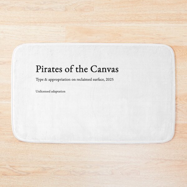 Item preview, Pirates of the Canvas - black type #07 designed and sold by loeeriestudio.