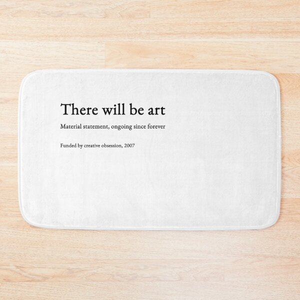 Item preview, There will be art - black type #08 designed and sold by loeeriestudio.