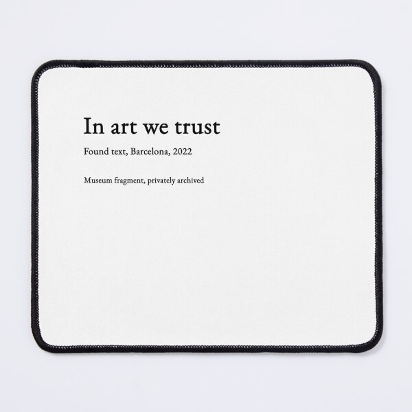 Item preview, In art we trust - black type #09 designed and sold by loeeriestudio.