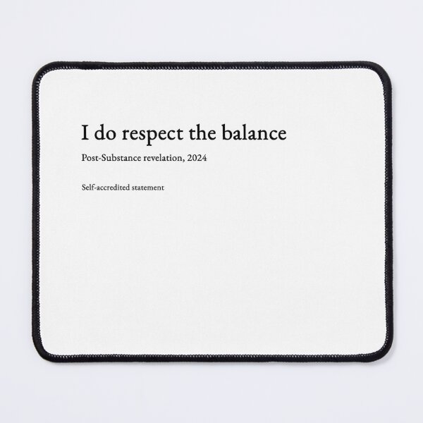 Item preview, I do respect the balance - black type #11 designed and sold by loeeriestudio.
