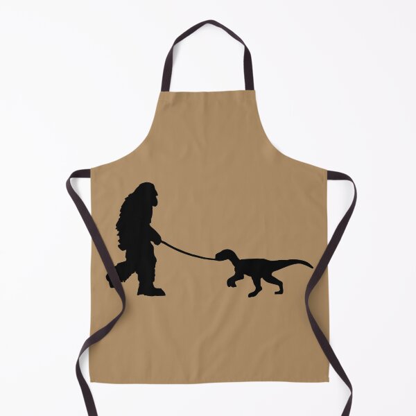 Item preview, Bigfoot Walking a Dinosaur Pet– Funny Cryptid & Prehistoric Mashup designed and sold by donwillisjrart.