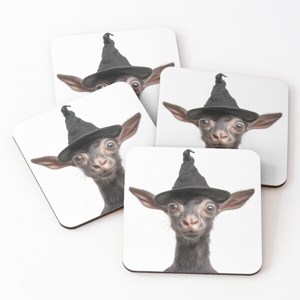 Item preview, Saola Wearing Halloween Witch Hat designed and sold by LazyOwlStore.