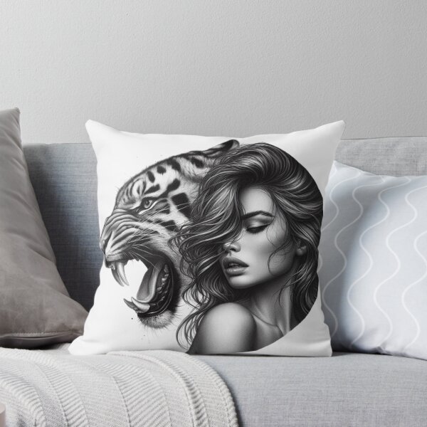 Item preview,  “Feminine power incarnate: a woman and her panther” designed and sold by CHRIST5000.