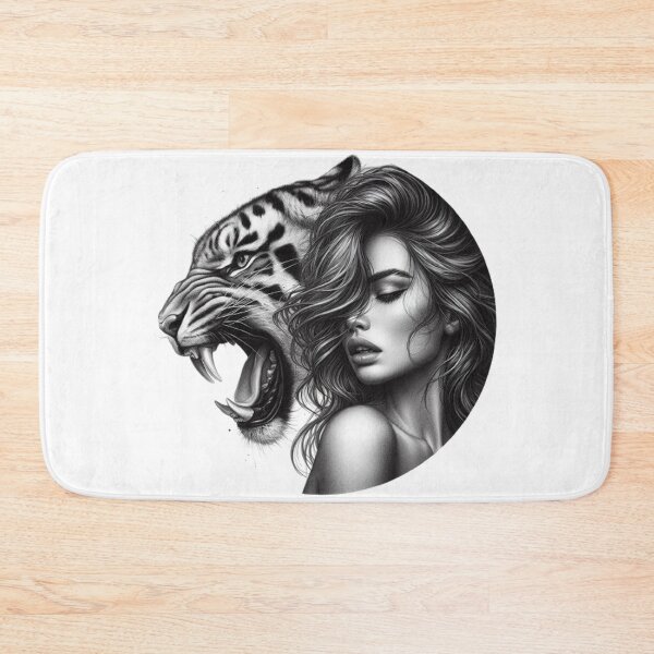 Item preview,  “Feminine power incarnate: a woman and her panther” designed and sold by CHRIST5000.