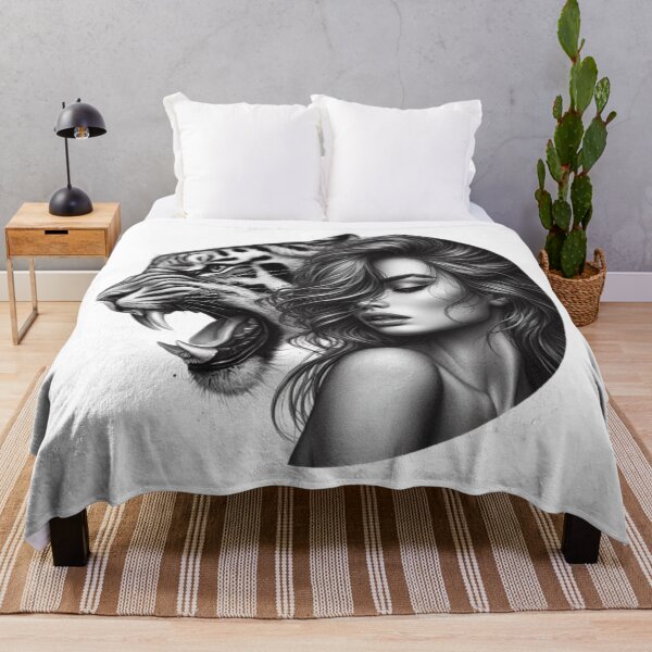 Item preview,  “Feminine power incarnate: a woman and her panther” designed and sold by CHRIST5000.