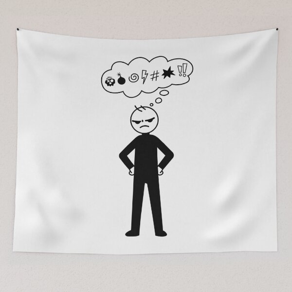 Item preview, An angry person, swearing and cursing designed and sold by AFernandesDSG.