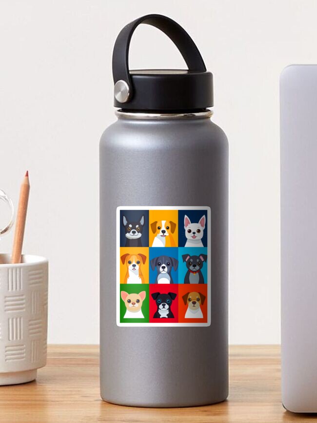 Thumbnail 1 of 3, Sticker, Cartoon Pets Breeds - Cute Pets Collection designed and sold by Nattallko.