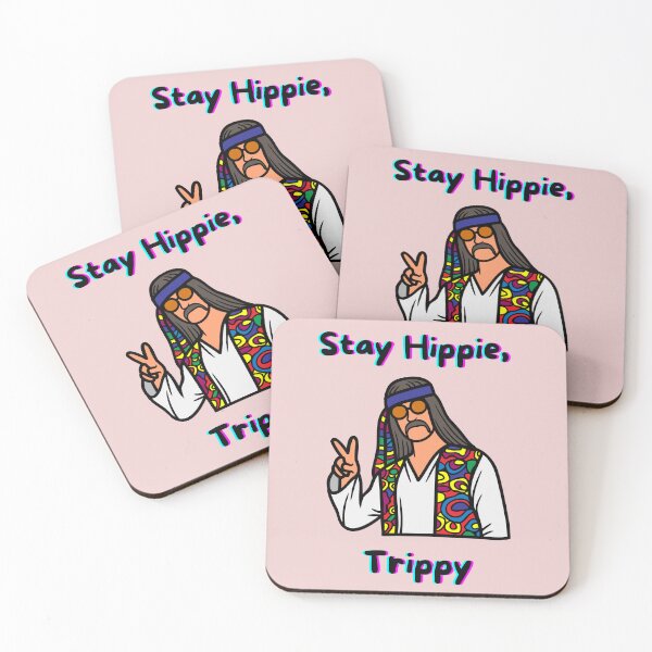 Item preview, Stay Hippie, Trippy: Retro Peace Vibes designed and sold by CoolCrap-.