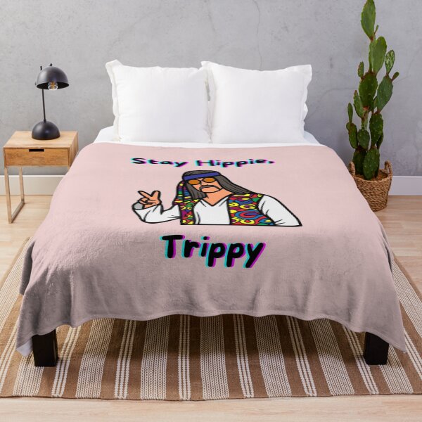 Item preview, Stay Hippie, Trippy: Retro Peace Vibes designed and sold by CoolCrap-.