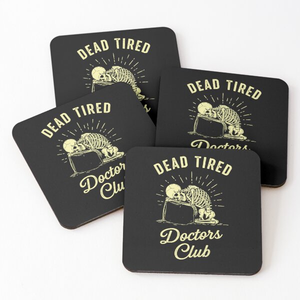 Item preview, Dead Tired Doctors Club – Funny Medical Design for Healthcare Workers designed and sold by Colorful-Garden.