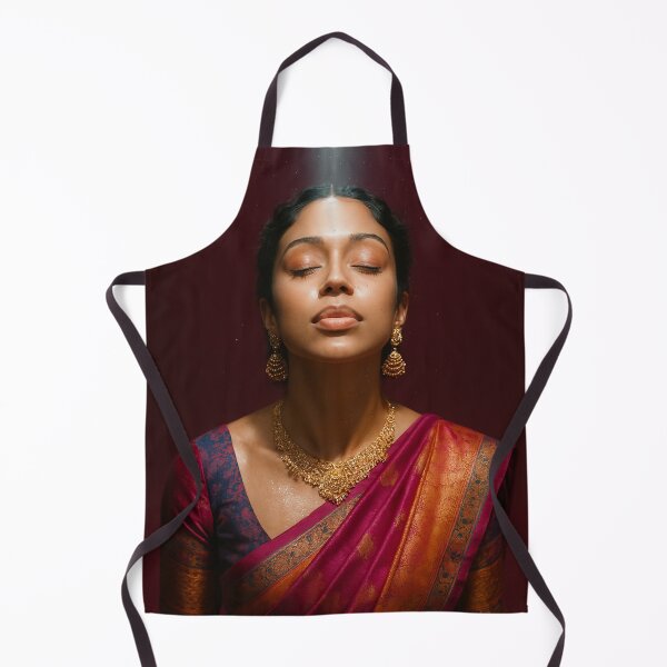 Item preview, Liza Koshy in Maroon Saree with Gold Jewelry and Radiant Light designed and sold by Aryabek.