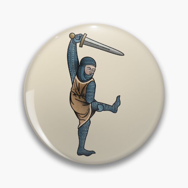 Item preview, Stretching Knight with sword medieval meme designed and sold by MargiKnights.