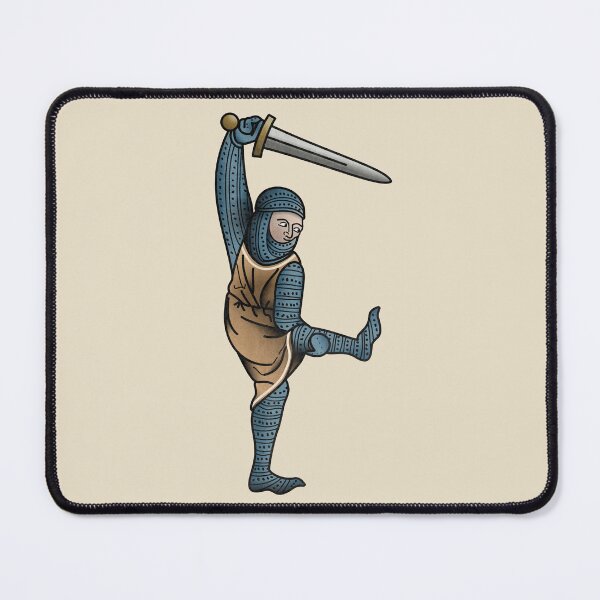 Item preview, Stretching Knight with sword medieval meme designed and sold by MargiKnights.
