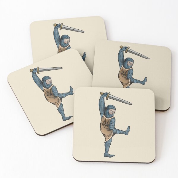 Item preview, Stretching Knight with sword medieval meme designed and sold by MargiKnights.