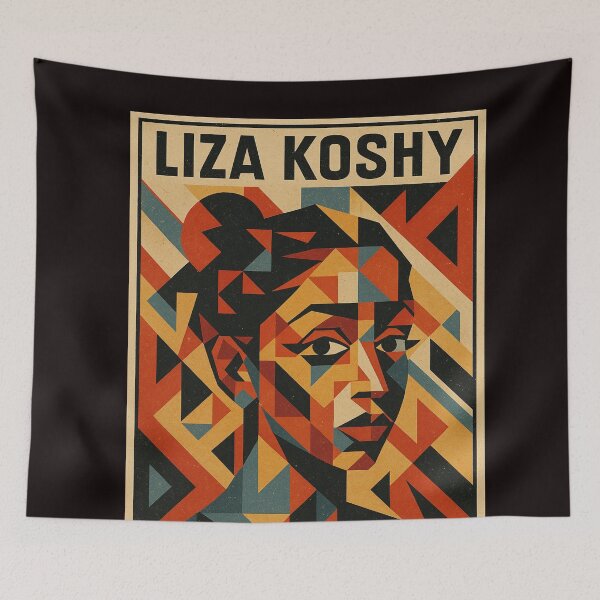Item preview, Cubist Liza Koshy in Retro Pop Art Geometry designed and sold by Aryabek.