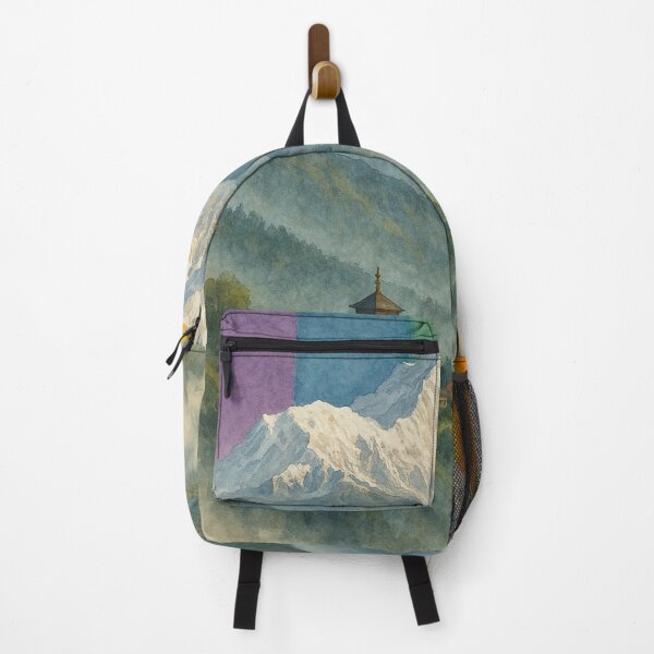 Item preview, Misty Kanchenjunga Mountain with Rainbow Gradient designed and sold by Aryabek.