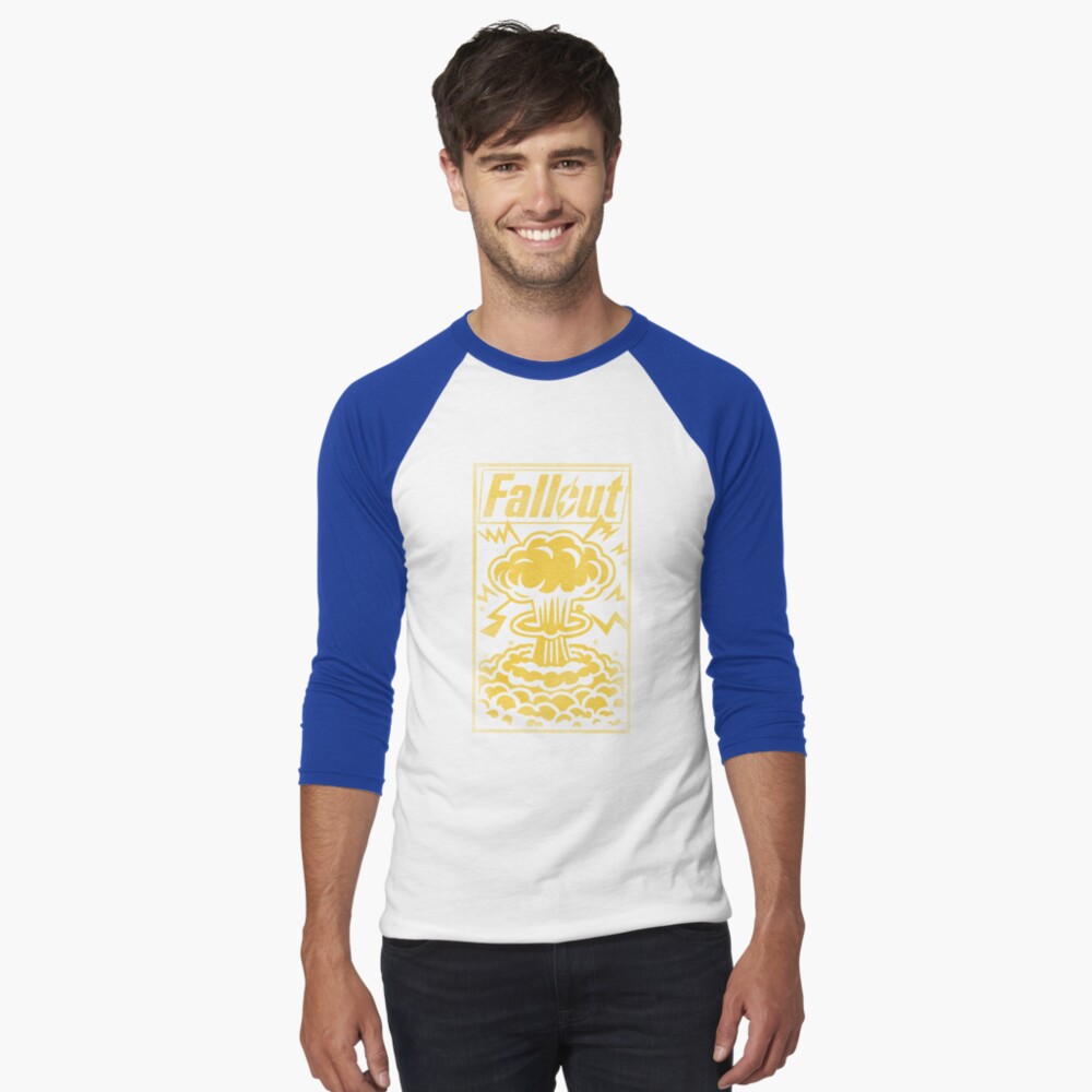 Vista previa del artículo con la obra «Camiseta ¾ estilo béisbol», diseñado y vendido por ChunkByChunk.