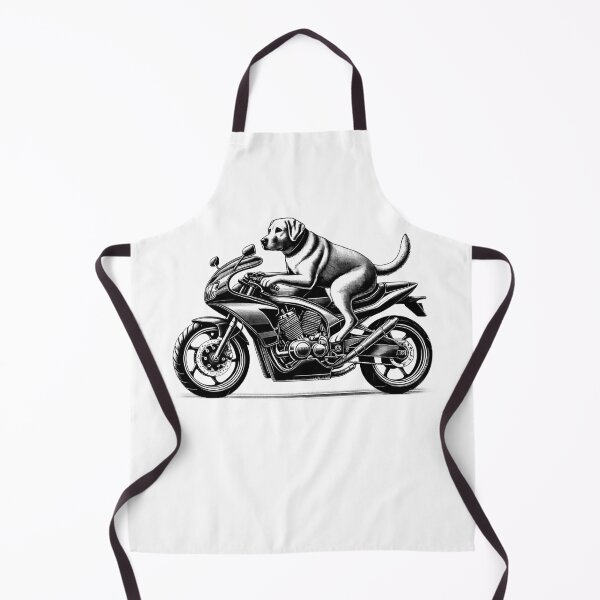 Item preview, Cool Labrador Retriever Riding a Motorcycle Biker Dog Lover designed and sold by Kimberley King Art King Art.