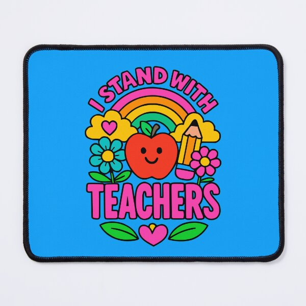 Item preview, I Stand With Teachers – Cute Teacher Protest Shirt designed and sold by Cheeky Companions.