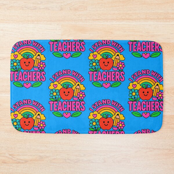 Item preview, I Stand With Teachers – Cute Teacher Protest Shirt designed and sold by Cheeky Companions.