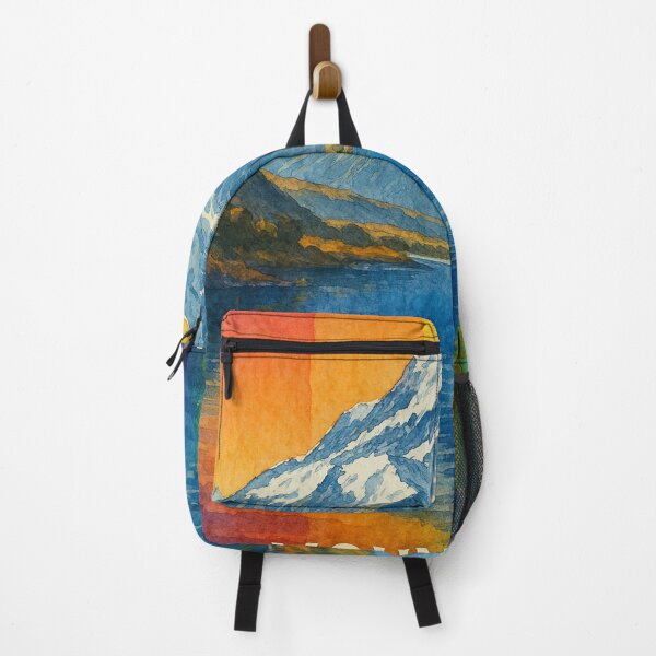 Item preview, Mount Cook New Zealand with Rainbow Reflection designed and sold by Aryabek.