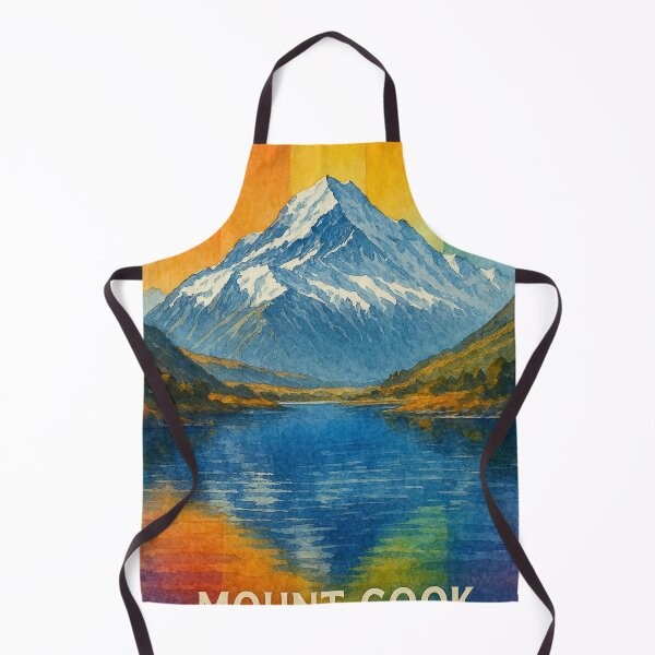 Item preview, Mount Cook New Zealand with Rainbow Reflection designed and sold by Aryabek.