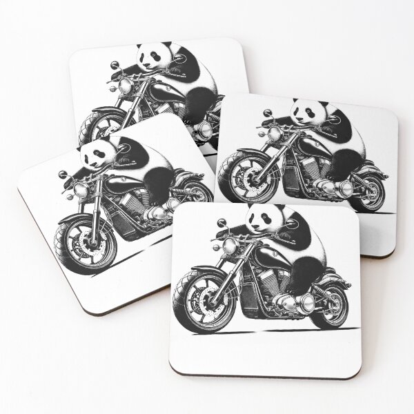 Item preview, Cool Panda Riding a Motorcycle Biker Bear Lover 2 designed and sold by Kimberley King Art  King Art.