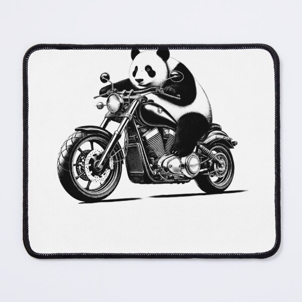Item preview, Cool Panda Riding a Motorcycle Biker Bear Lover 2 designed and sold by Kimberley King Art King Art.