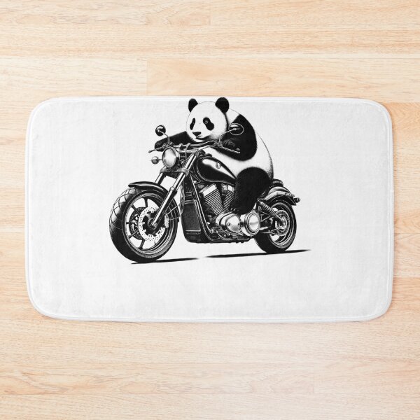 Item preview, Cool Panda Riding a Motorcycle Biker Bear Lover 2 designed and sold by Kimberley King Art  King Art.