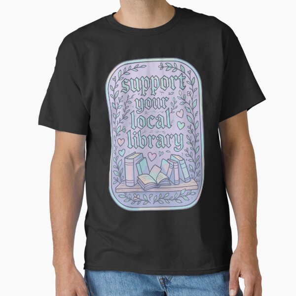 Item preview, Support Your Local Library Pastel Goth designed and sold by TomFrontierArt.